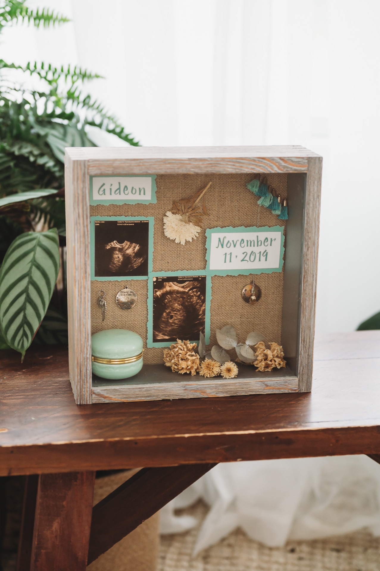 Memorial keepsake box