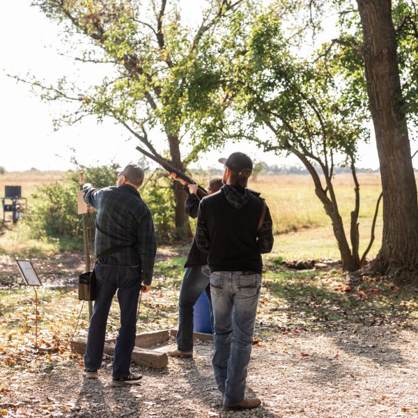 People_outdoors_shooting_clay_pigeons